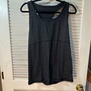 Ingrid & Isabel BeMaternity Gray Activewear Top – Built-In Shelf Bra – Size 2X